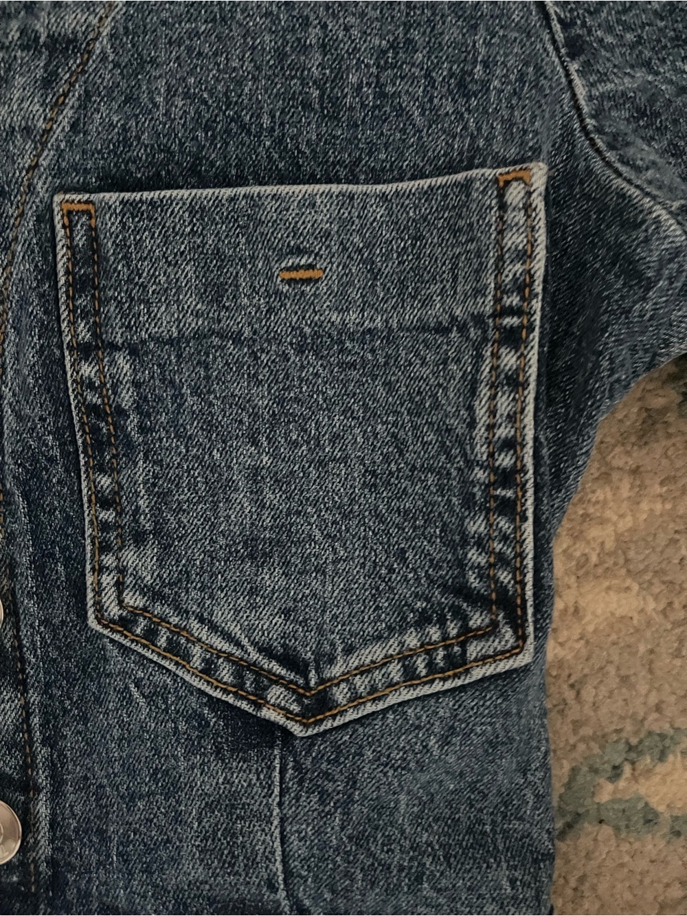 Zara denim button front short sleeve dress. Size sm - Picture 9 of 16